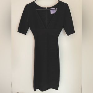 Hervé Leger Black Cocktail Dress